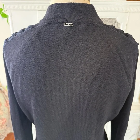 St.John Sport Black Knit Full Zip Jacket - Picture 11 of 11